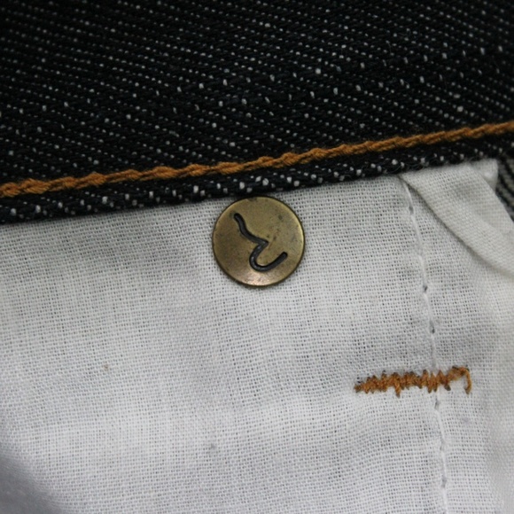 VTG Evisu Mens 38 Rare Design Jean Shorts A480 - Picture 8 of 8